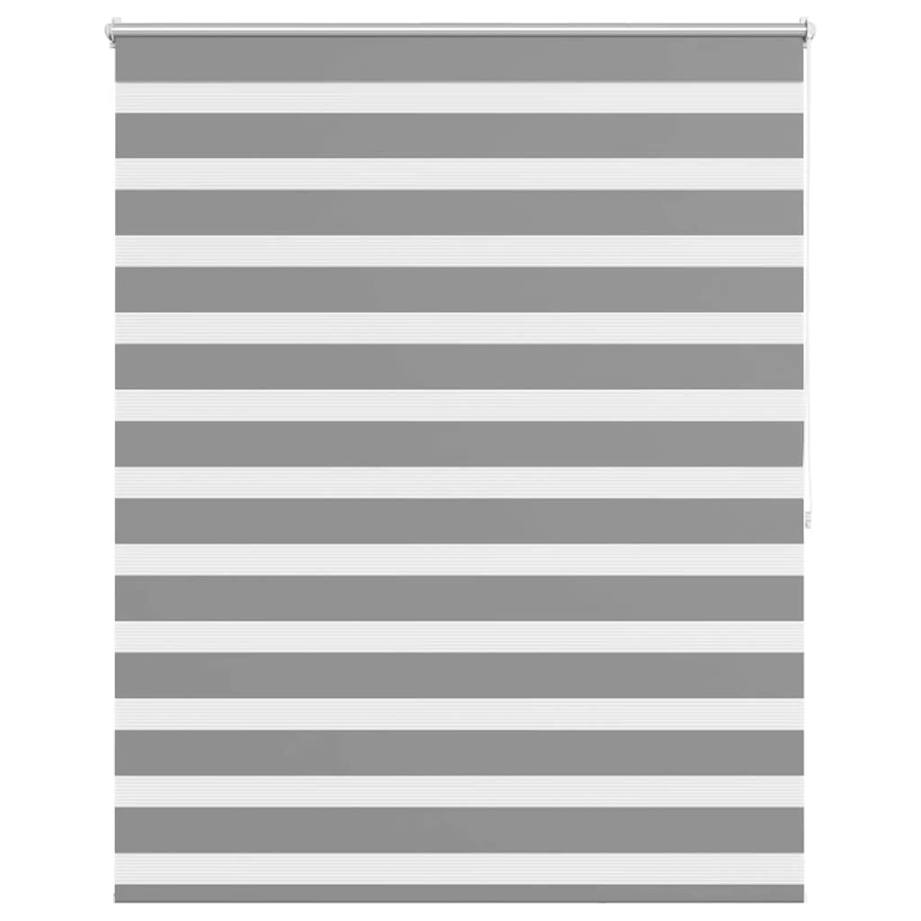 VidaXL Zebra rolgordijn 120,9 x 175 cm stofbreedte 116,7 cm grijs