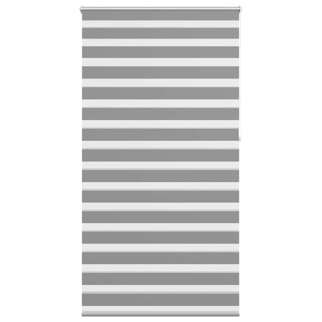 VidaXL Zebra rolgordijn 120,9 x 230 cm stofbreedte 116,7 cm grijs