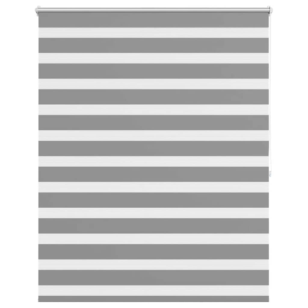 VidaXL Zebra rolgordijn 140,9 x 175 cm stofbreedte 136,7 cm grijs