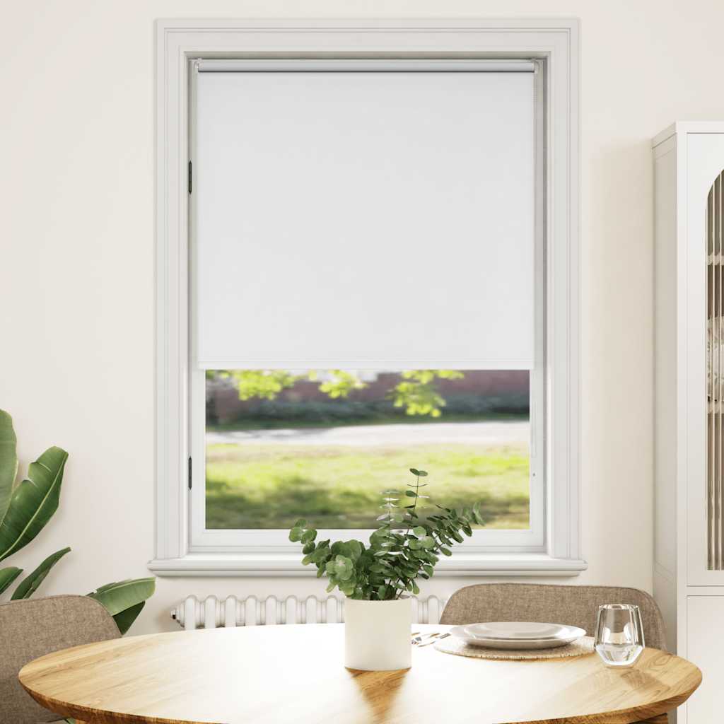 VidaXL Rolgordijn verduisterend 84,4 x 175 cm stofbreedte 80 cm wit