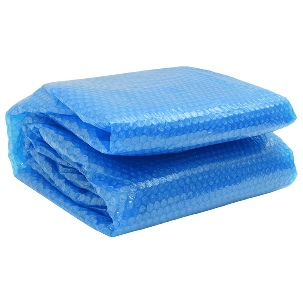 VidaXL Solar zwembadfolie drijvend rond 381 cm pe blauw