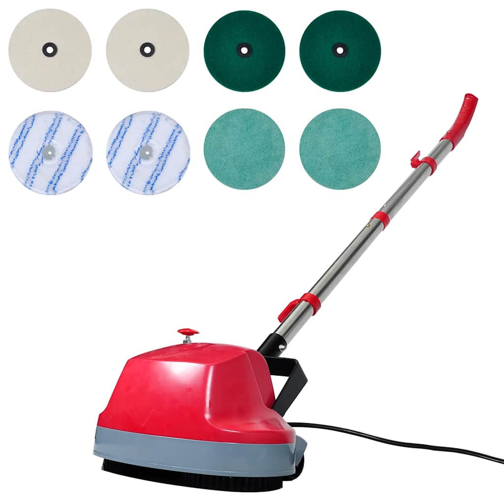 VidaXL 5-in-1 tweekoppige vloerschrobber polijstmachine
