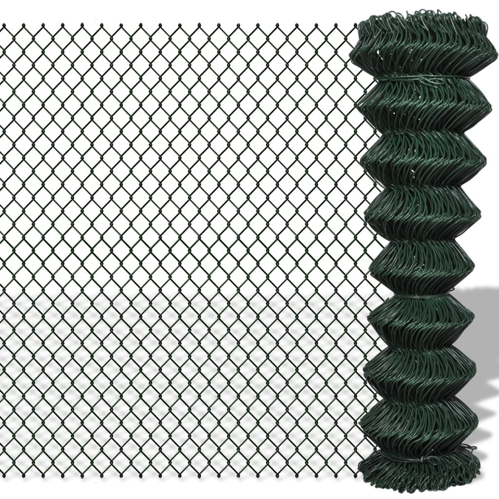 VidaXL Gaashek 1,5x15 m staal groen