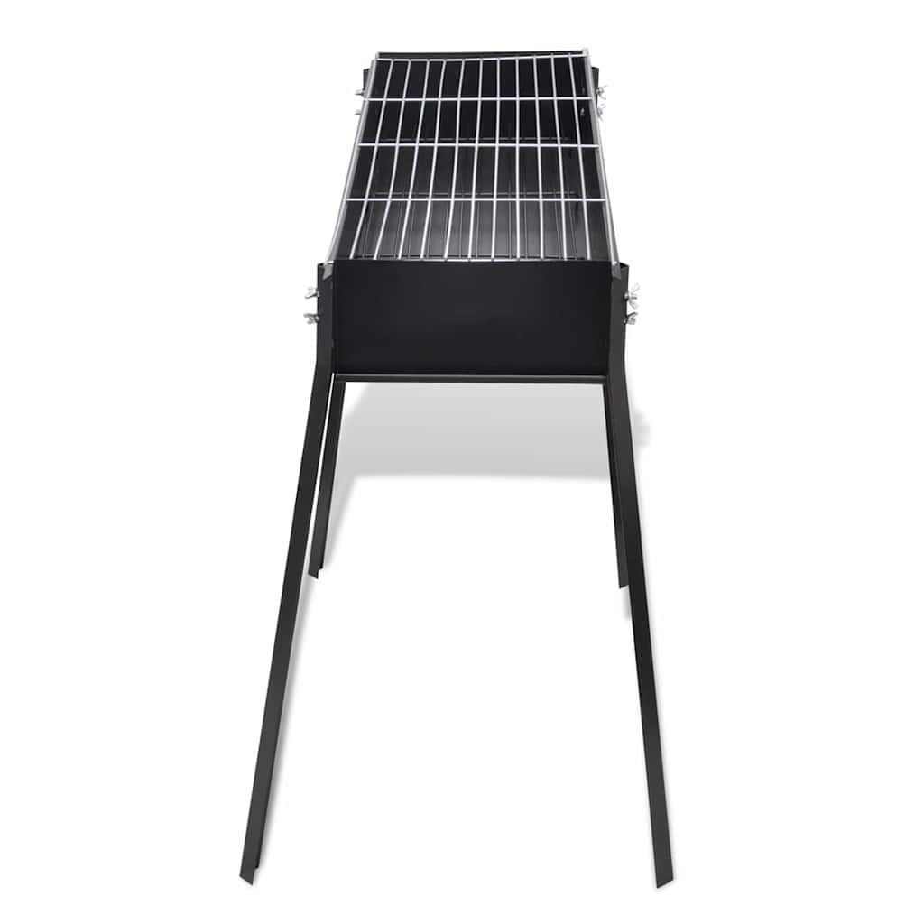VidaXL Houtskoolbarbecue staand vierkant 75x28 cm