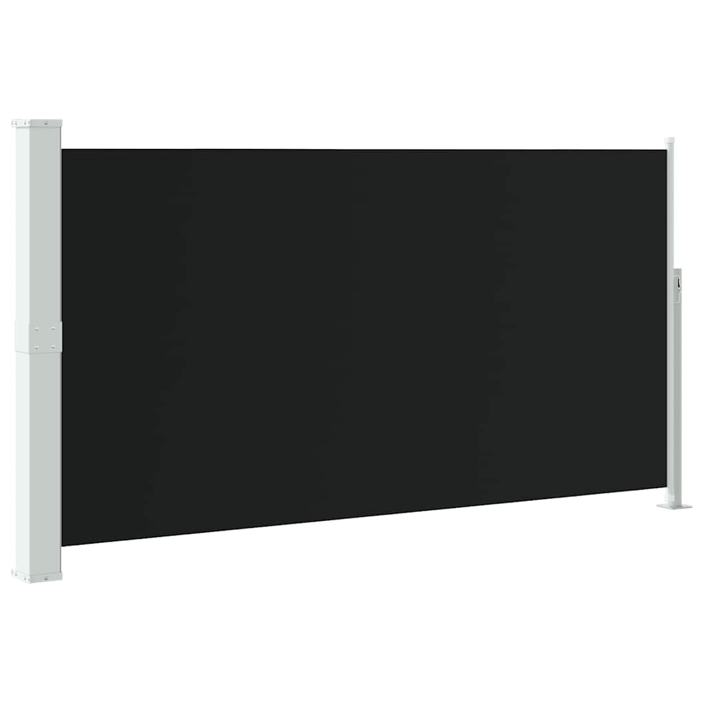 VidaXL Wind- zonnescherm uittrekbaar 160x300 cm zwart