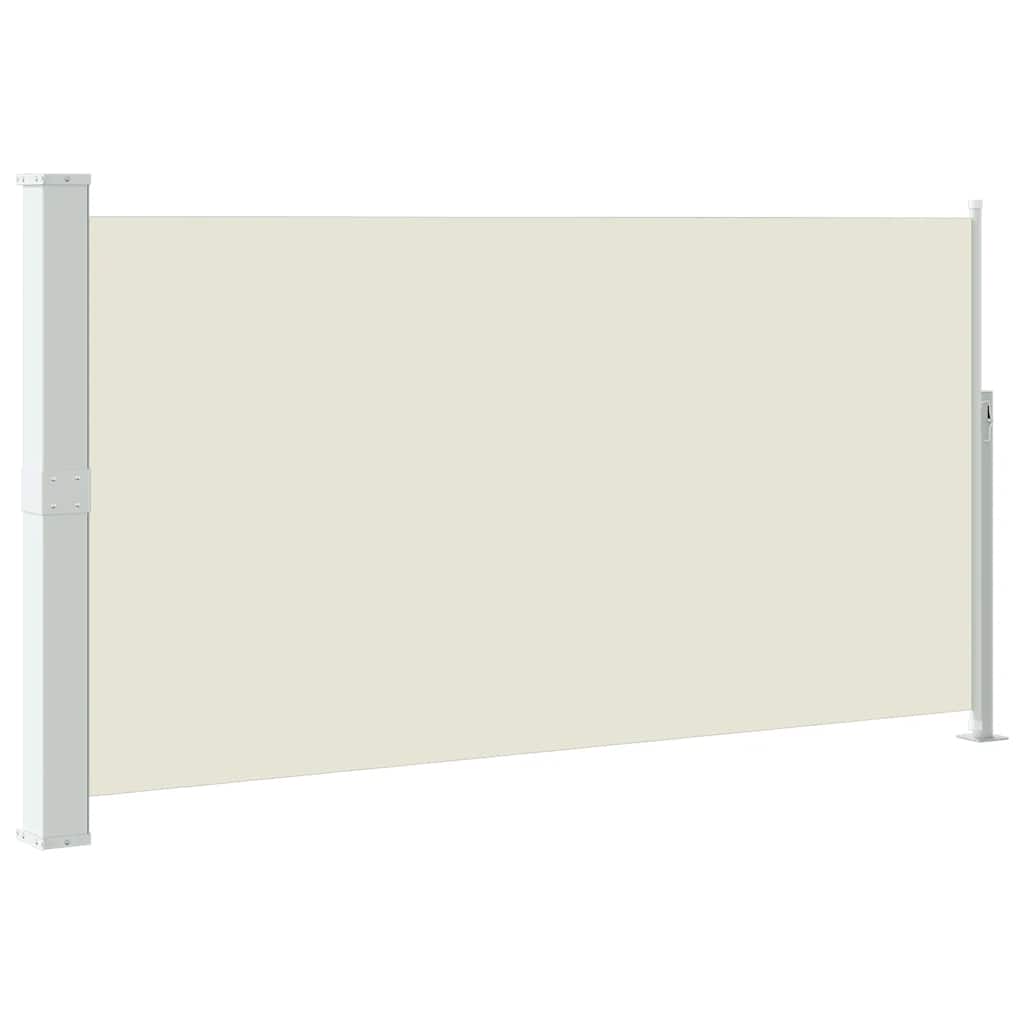 VidaXL Wind- zonnescherm uittrekbaar 160x300 cm crèmekleurig