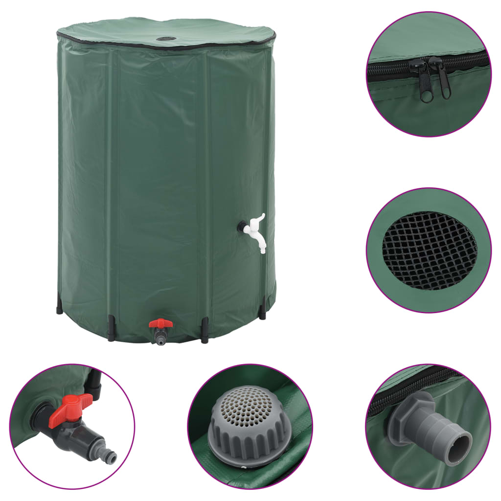 VidaXL Inklapbare watertank 500l (groen)