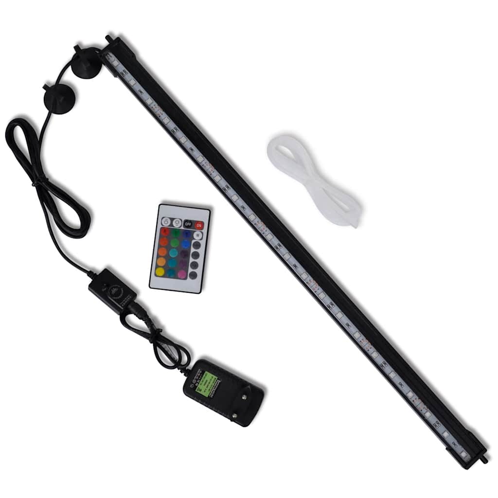 VidaXL Led-aquariumlamp met bubbels rgb 56,5 cm