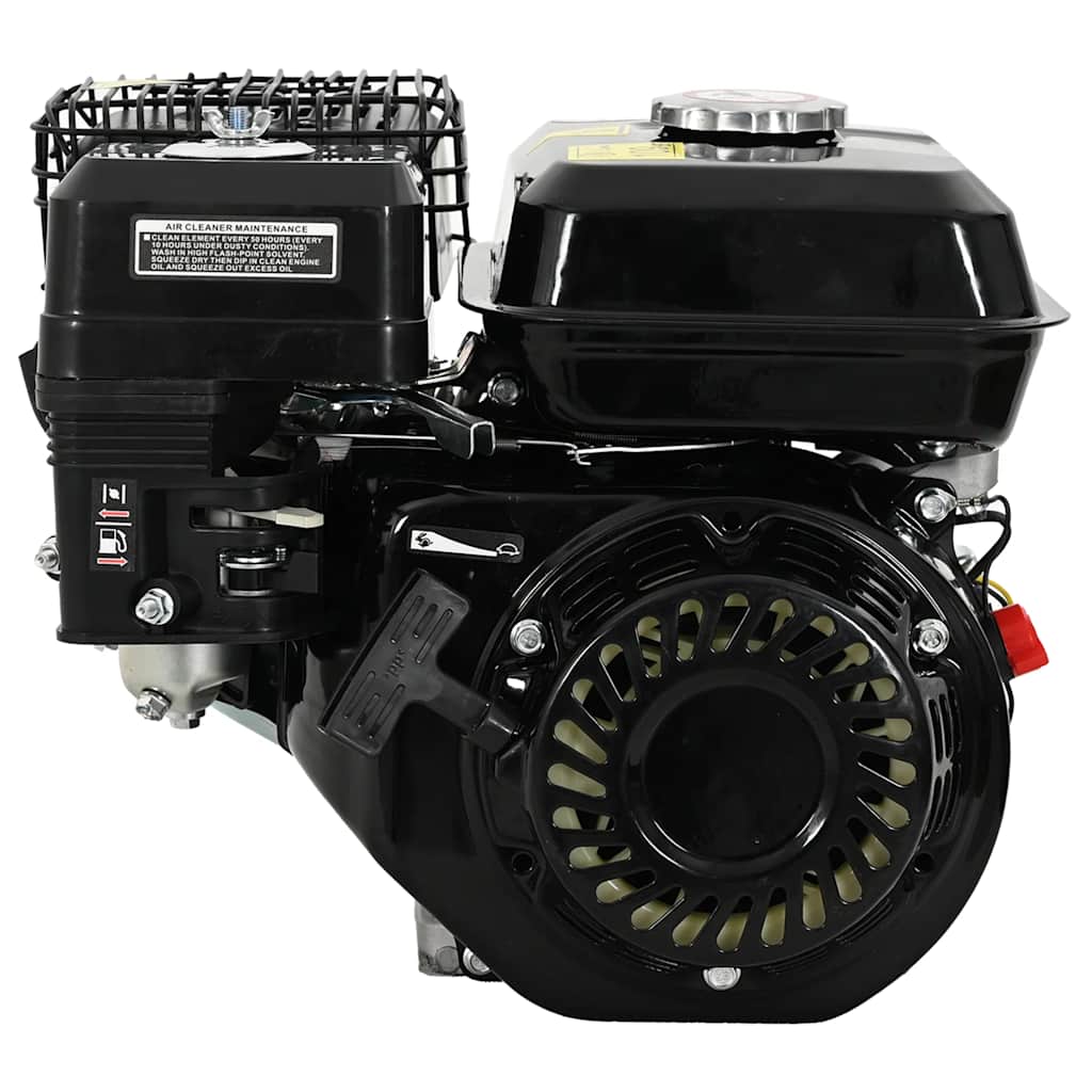 VidaXL Benzinemotor 6,5 pk 4,8 kw zwart