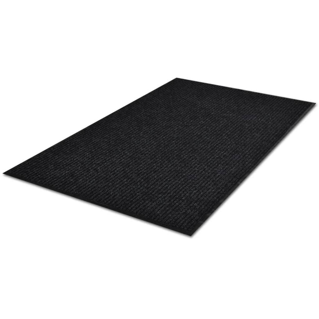 VidaXL Deurmat 90x60 cm pvc zwart
