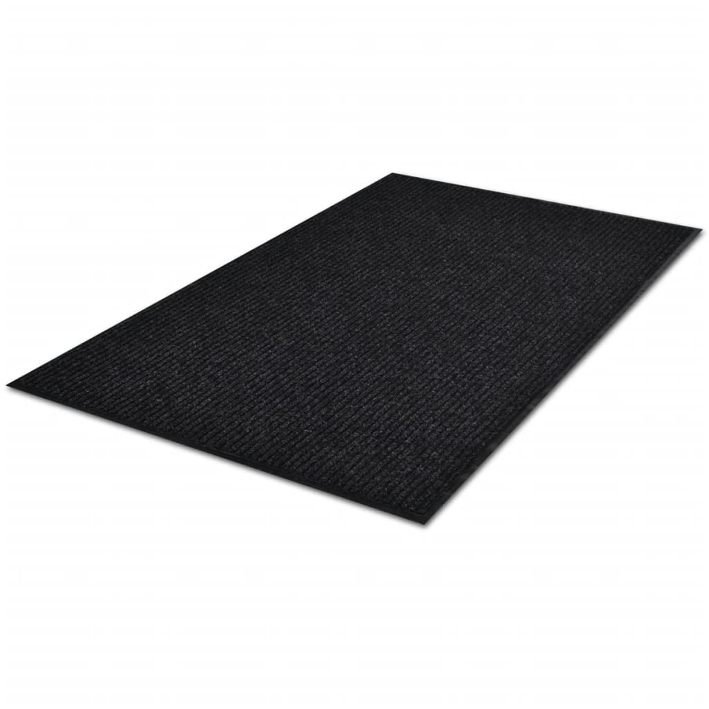 VidaXL Deurmat 90x150 cm pvc zwart