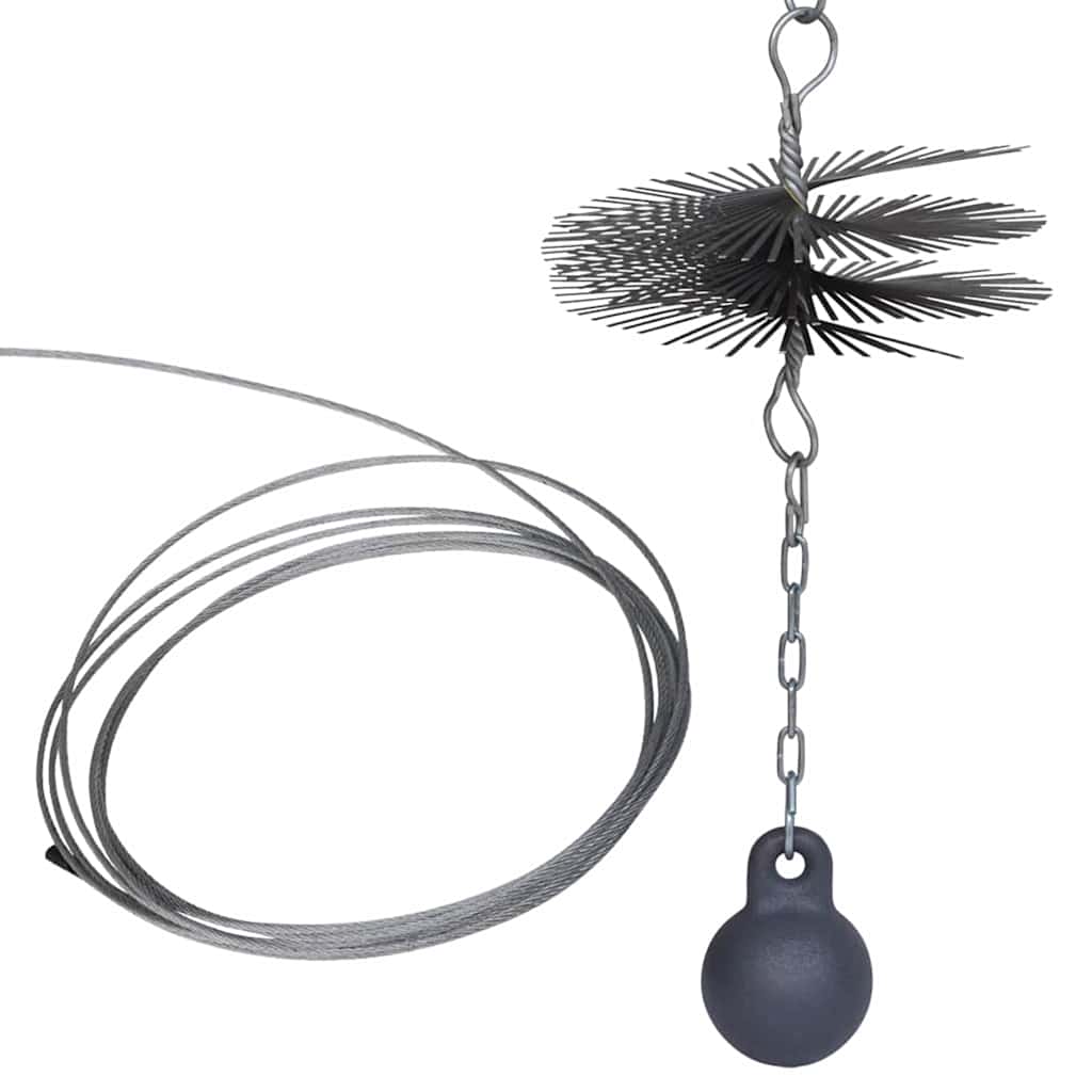VidaXL Schoorsteenveegborstel rond ø 20 cm