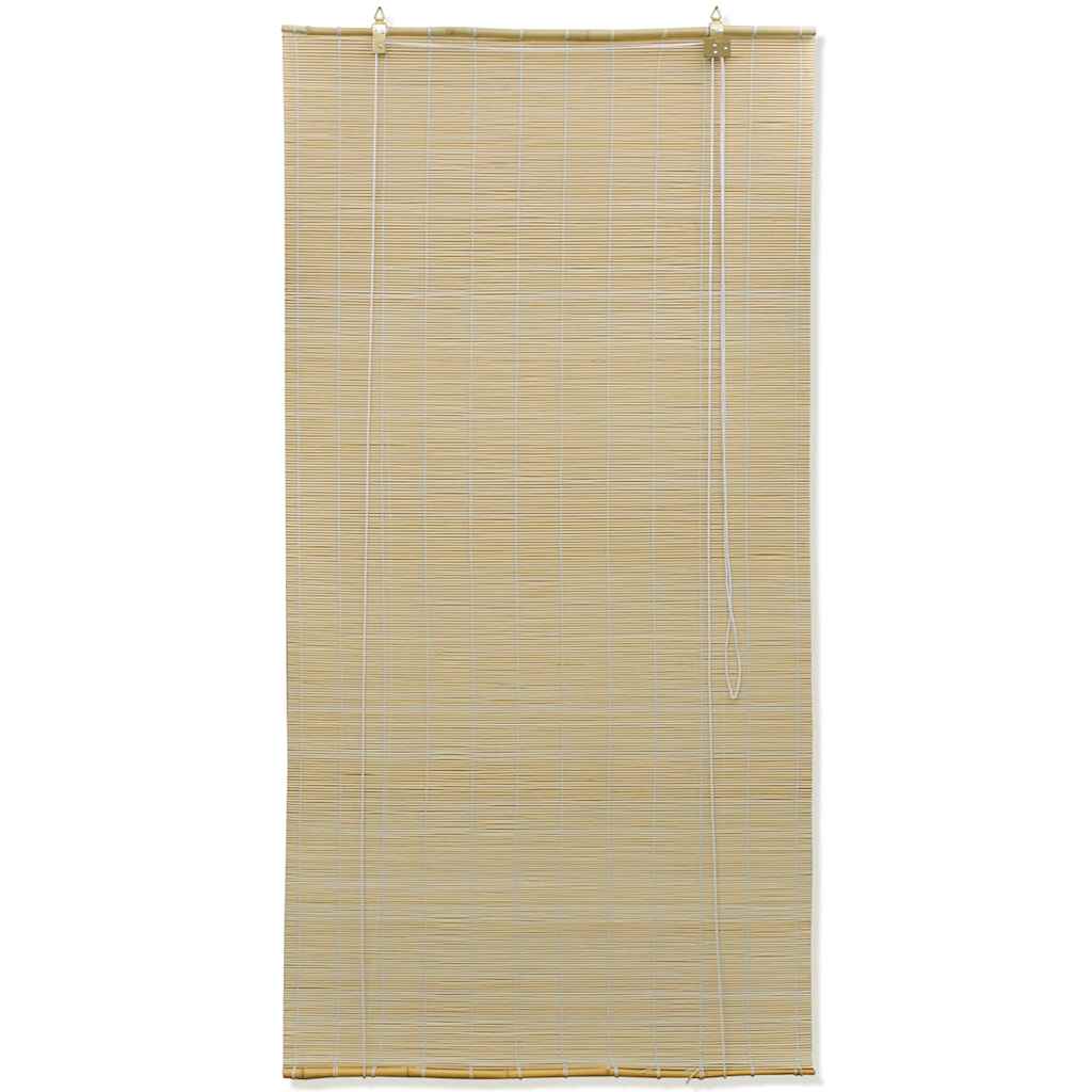 VidaXL Rolgordijn 80x160 cm bamboe natuurlijk