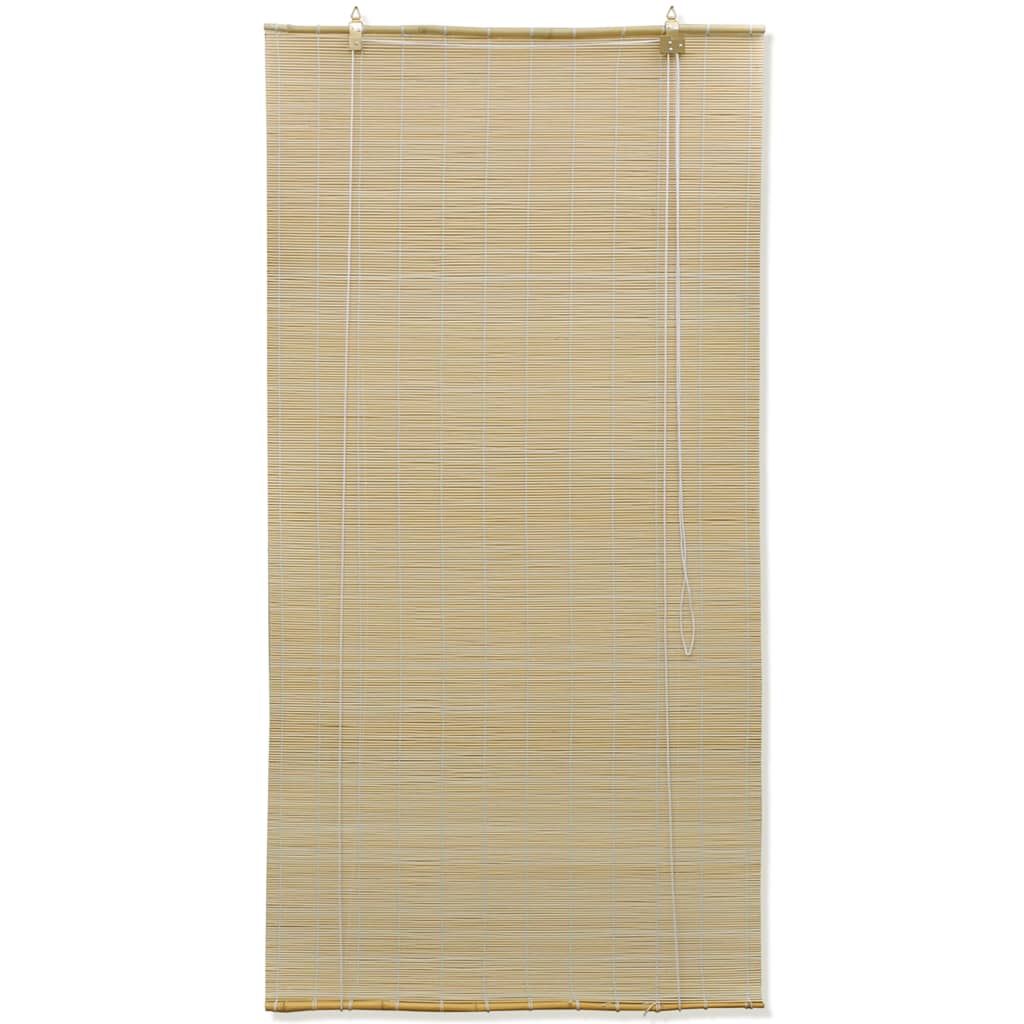 VidaXL Rolgordijn 100x160 cm bamboe natuurlijk