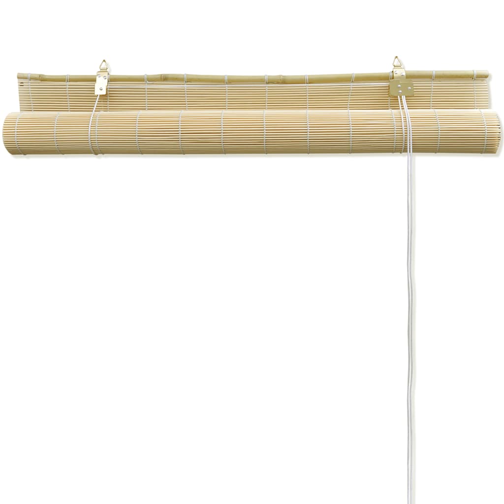 VidaXL Rolgordijn 120x160 cm bamboe naturel