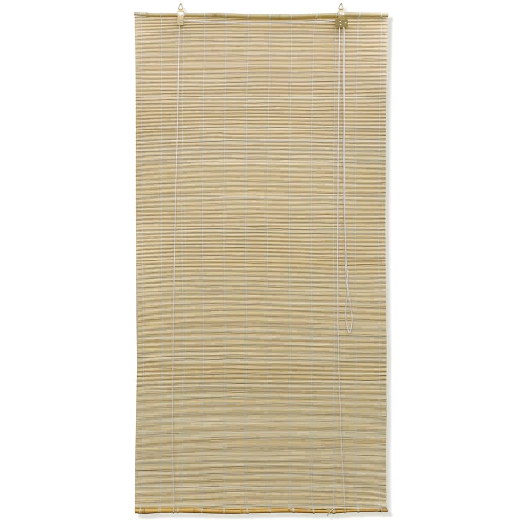 VidaXL Rolgordijn 120x220 cm bamboe natuurlijk