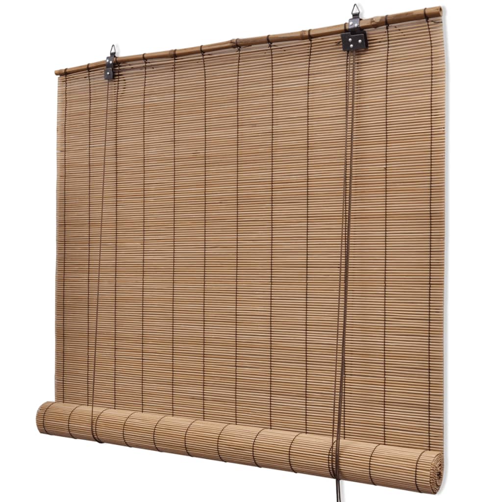 VidaXL Rolgordijn 80x160 cm bamboe bruin