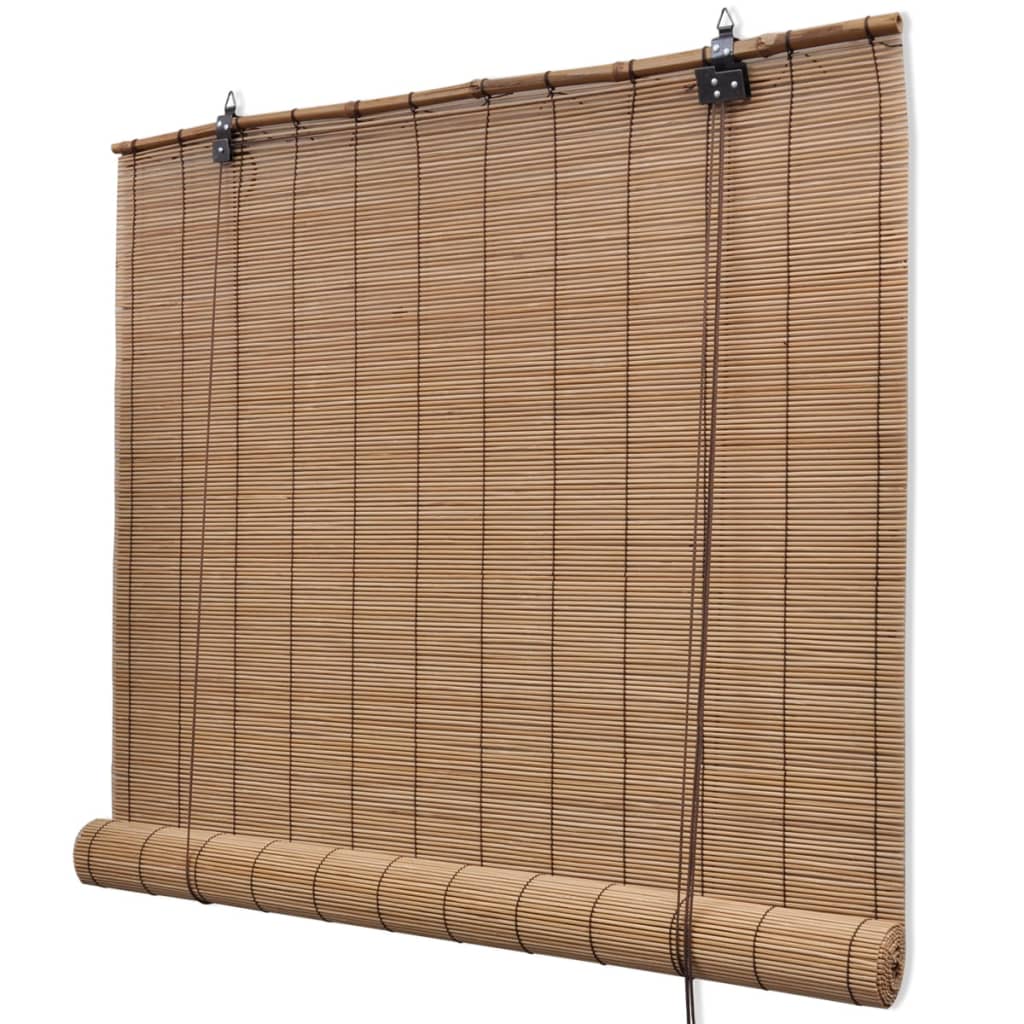 VidaXL Rolgordijn 100x160 cm bamboe bruin