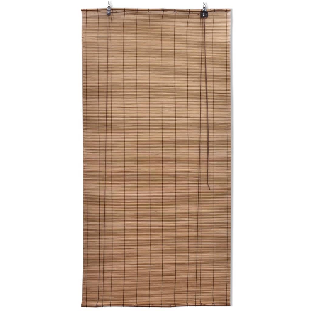 VidaXL Rolgordijn 100x160 cm bamboe bruin