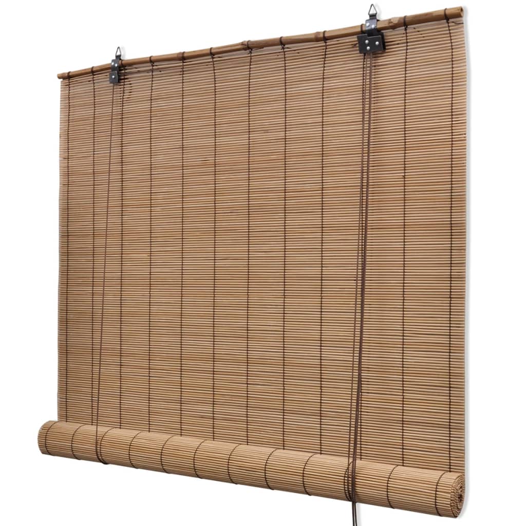 VidaXL Rolgordijn 120x220 cm bamboe bruin
