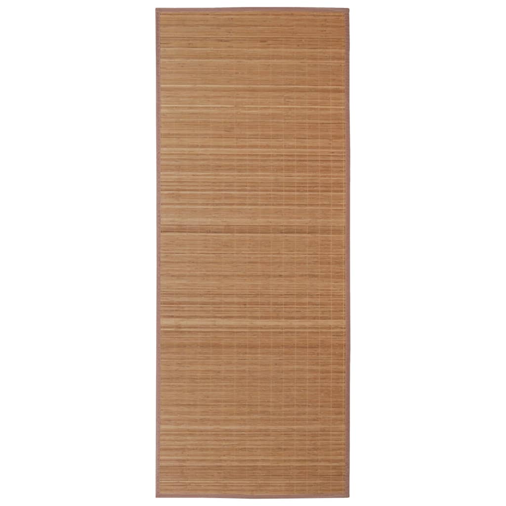 VidaXL Tapijt rechthoekig 80x300 cm bamboe bruin
