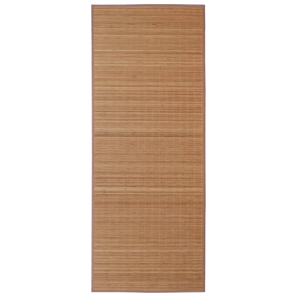 VidaXL Tapijt rechthoekig 150x200 cm bamboe bruin