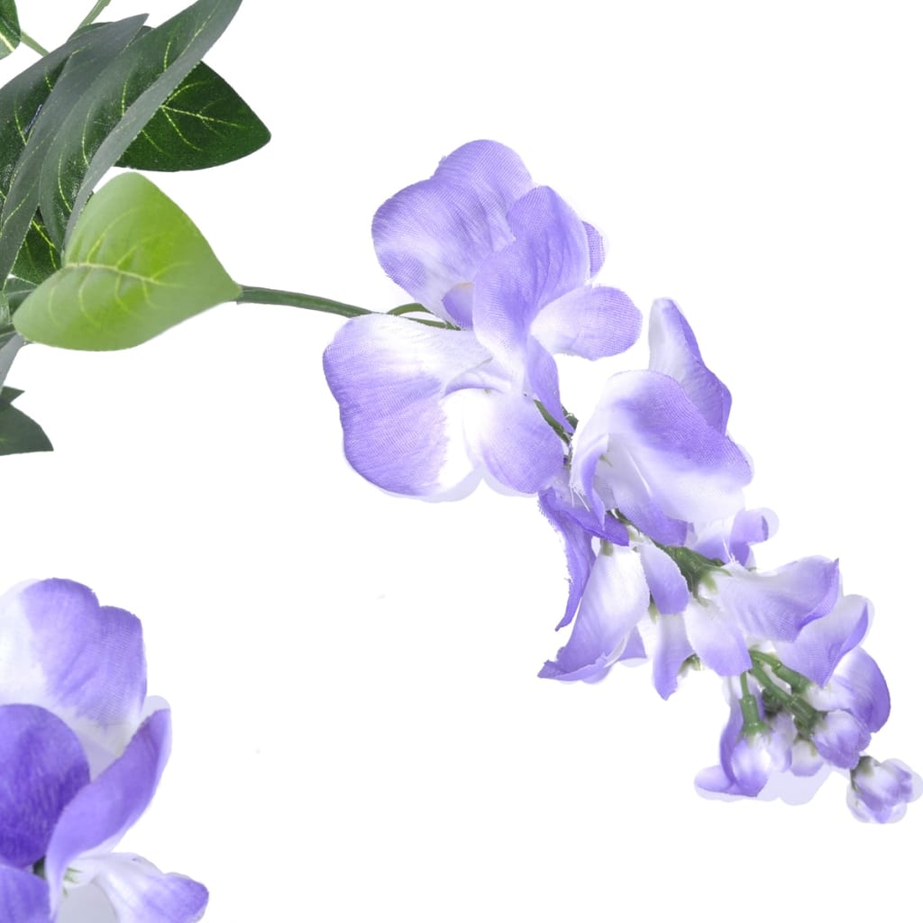 VidaXL Kunstplant blauwe regen met pot 120 cm