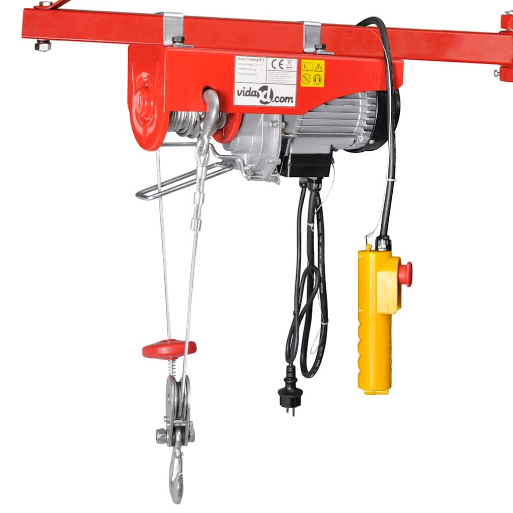 VidaXL Elektrische lier 1000 w 300 600 kg