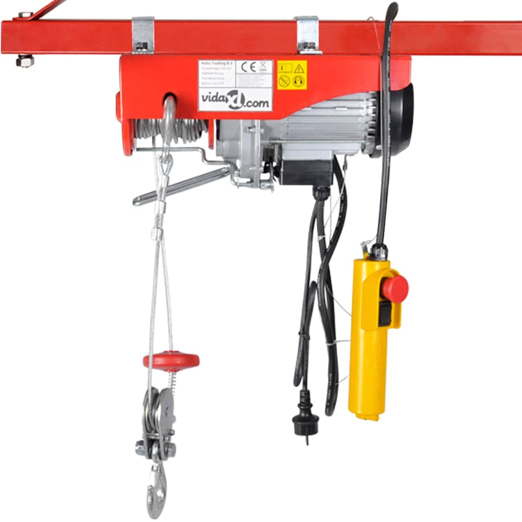 VidaXL Elektrische lier 1000 w 300 600 kg