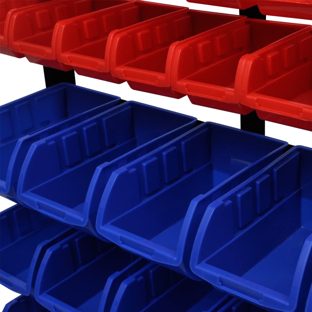 VidaXL Garage opbergrek (blauw en rood)