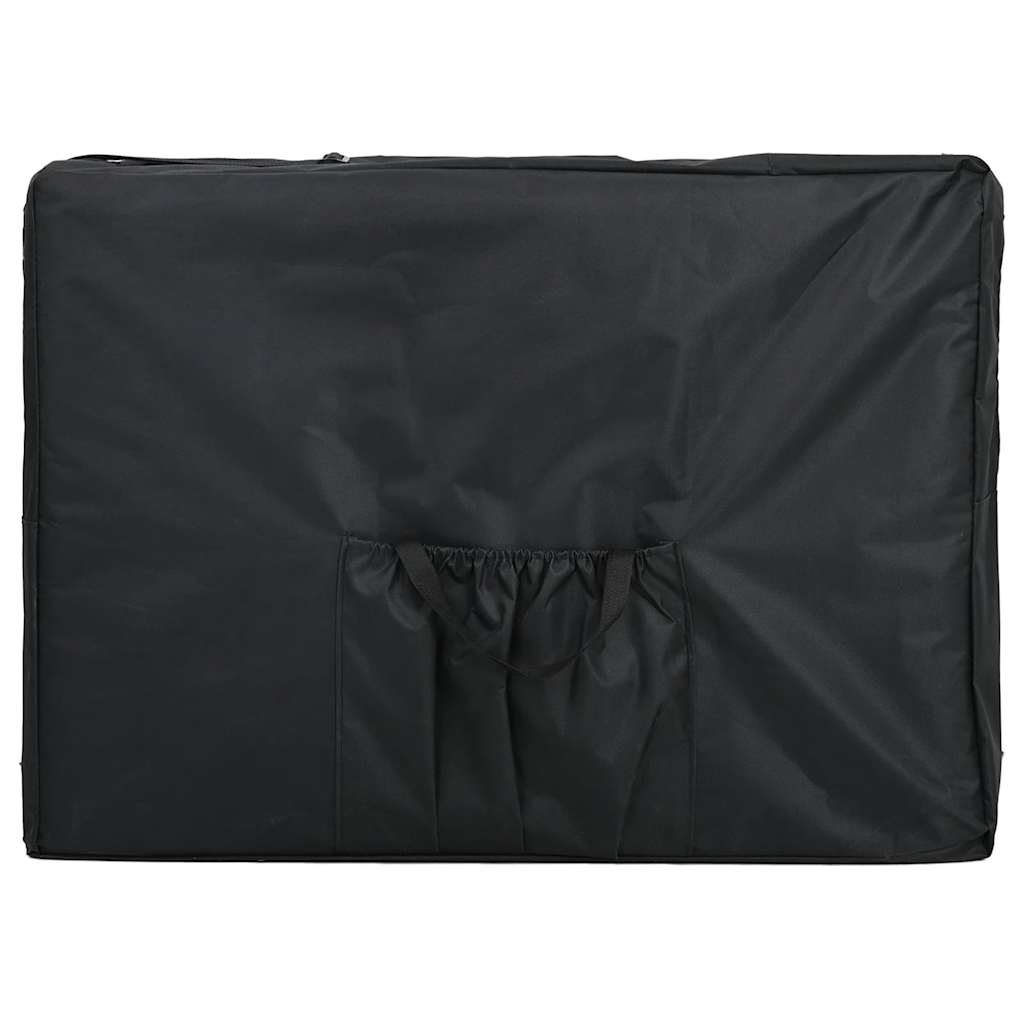 VidaXL Massagetafel inklapbaar met aluminium frame (vier delen crèmewit)