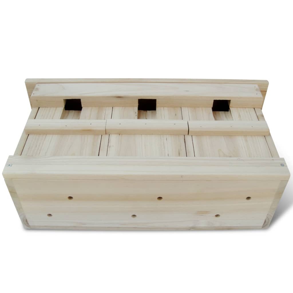VidaXL Nestkast voor huismus 44 x 15,5 x 21,5 cm