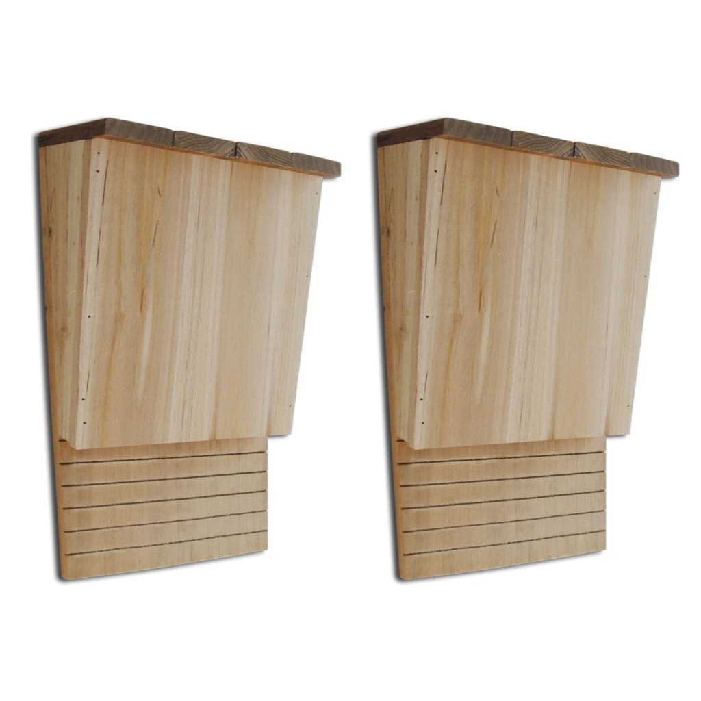 VidaXL Vleermuizenkasten 2 st 22x12x34 cm