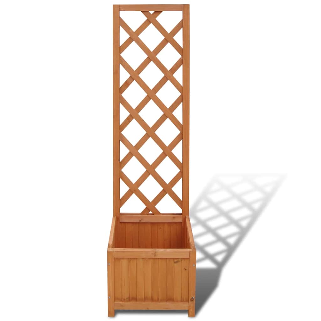 VidaXL Plantenbak met klimrek 40x30x135 cm