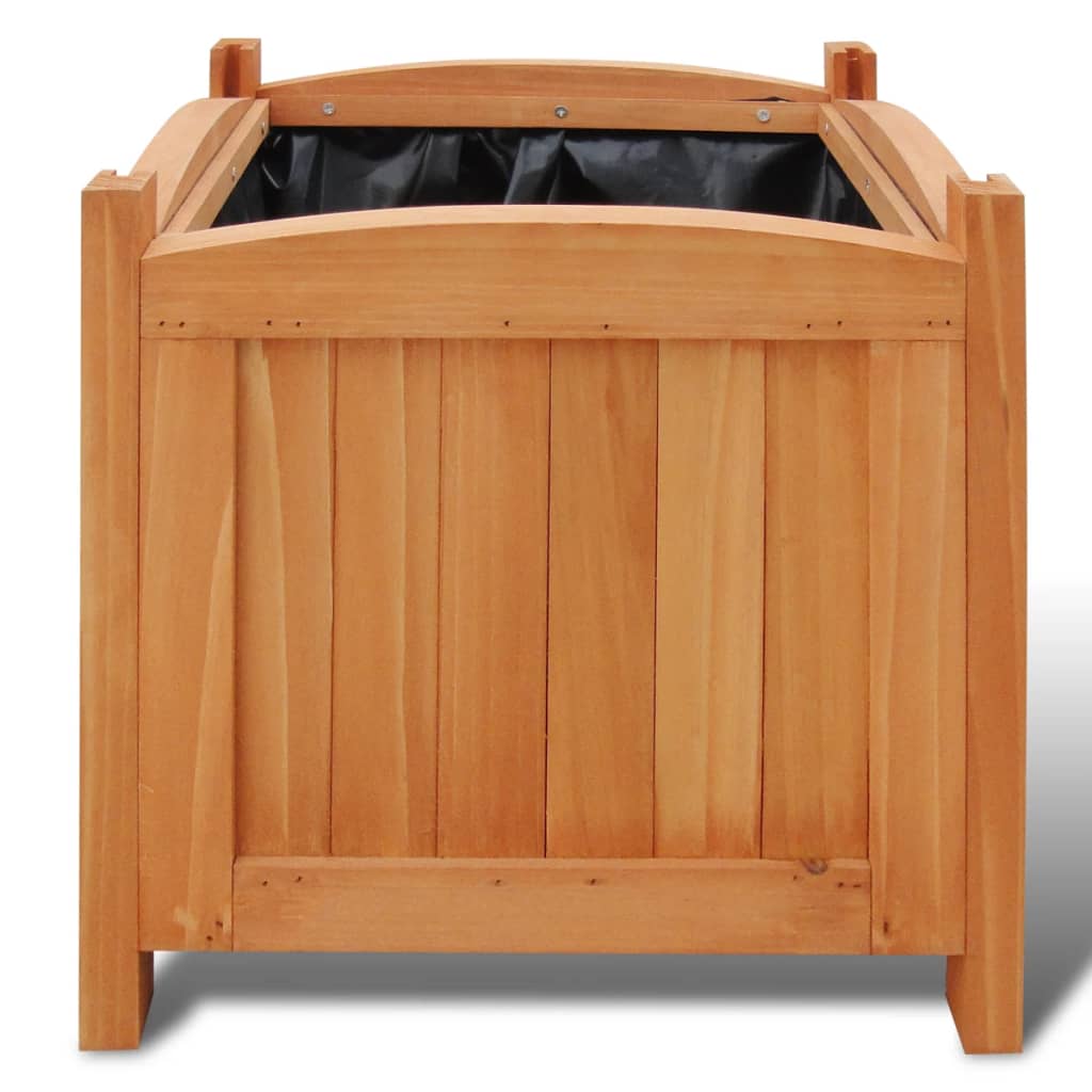 VidaXL Plantenbakken verhoogd 2 st 30x30x30 cm hout