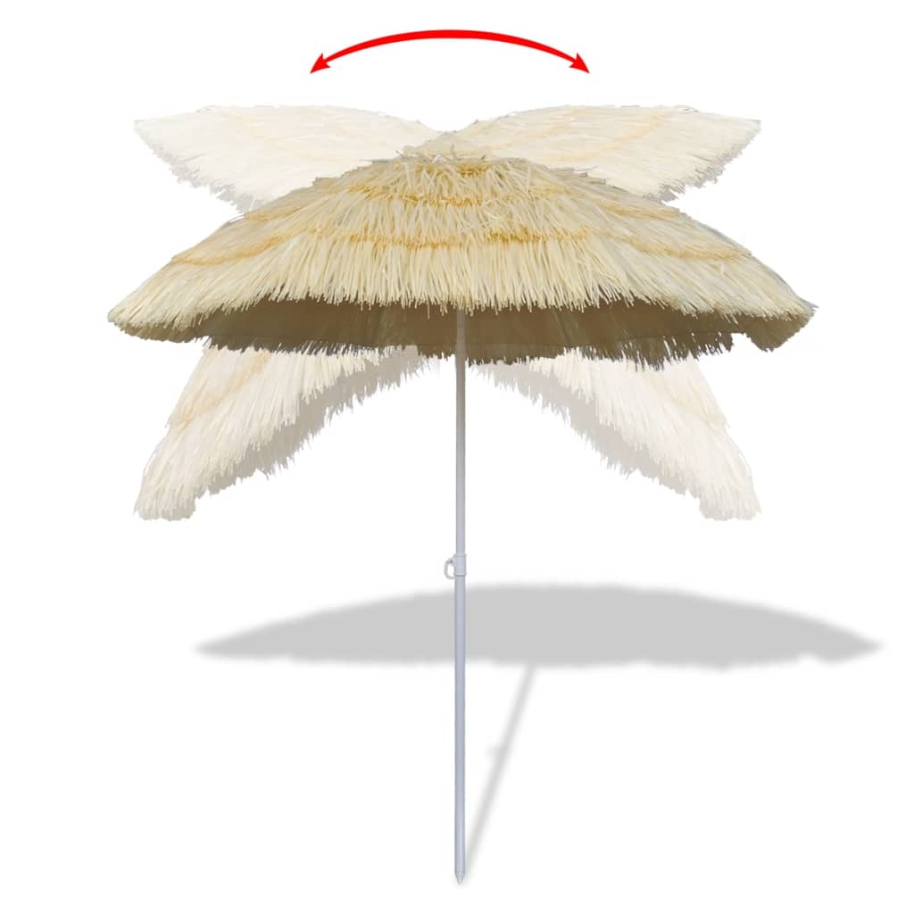VidaXL Strandparasol kantelbaar hawaii-stijl