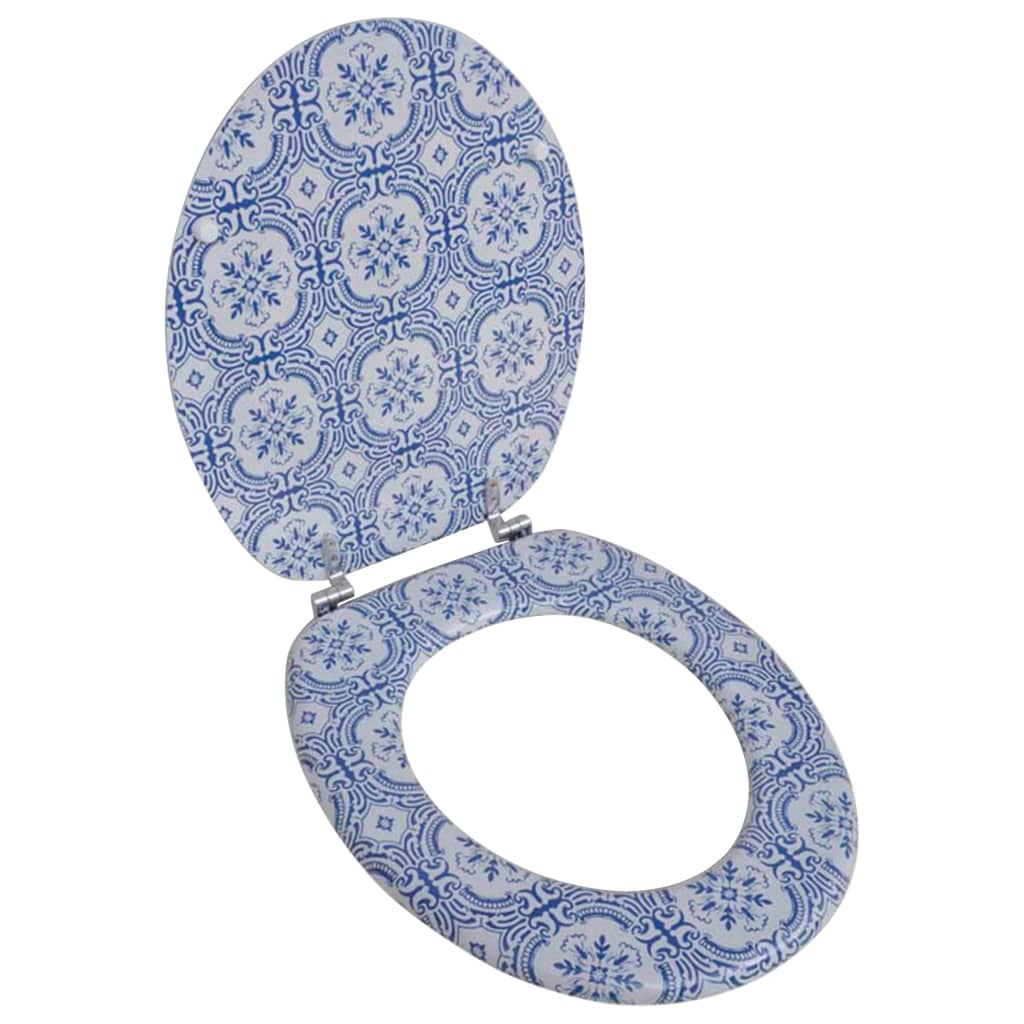 VidaXL Toiletbril van mdf met porselein dessin