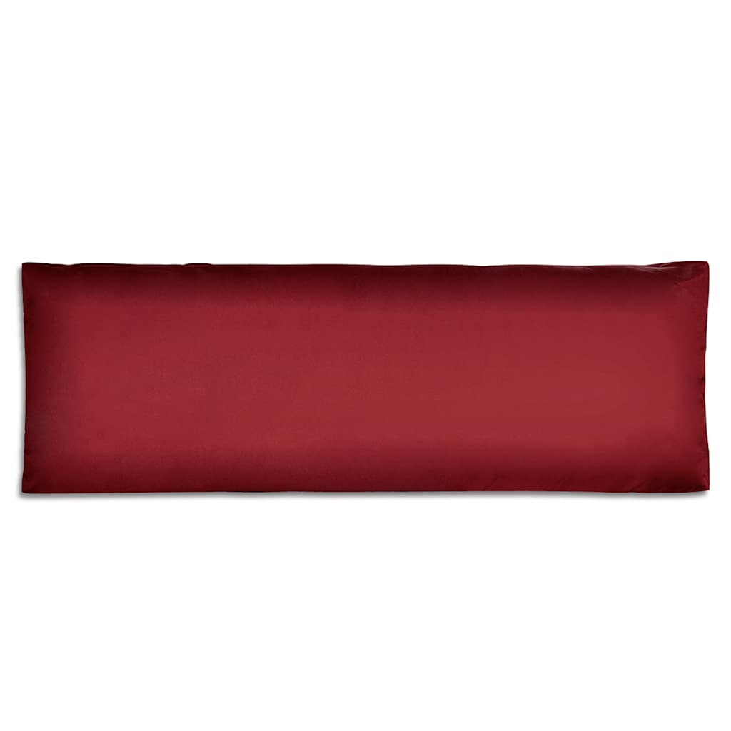 VidaXL Rugkussen gestoffeerd 120x40x10 cm wijnrood