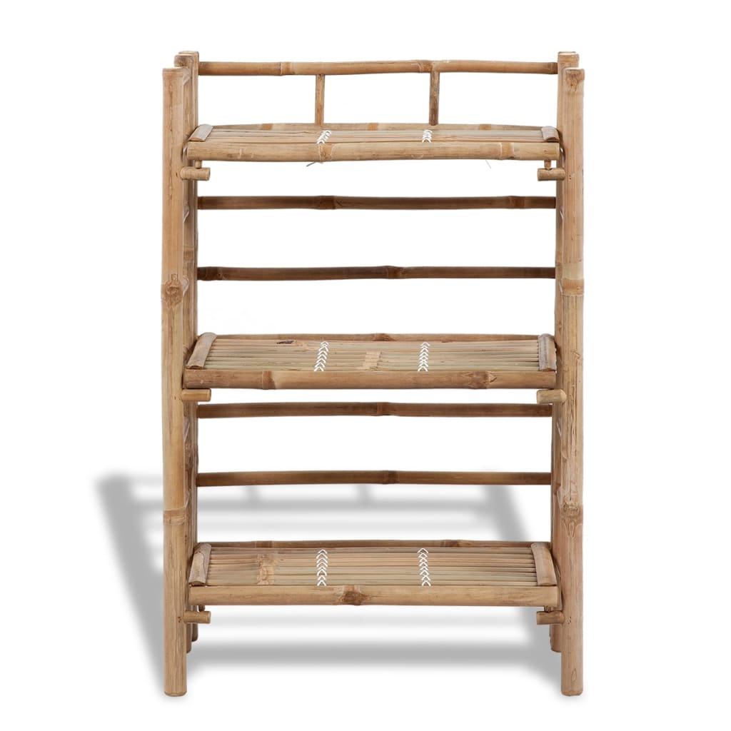 VidaXL Plantenrek bamboe met 3 plankjes