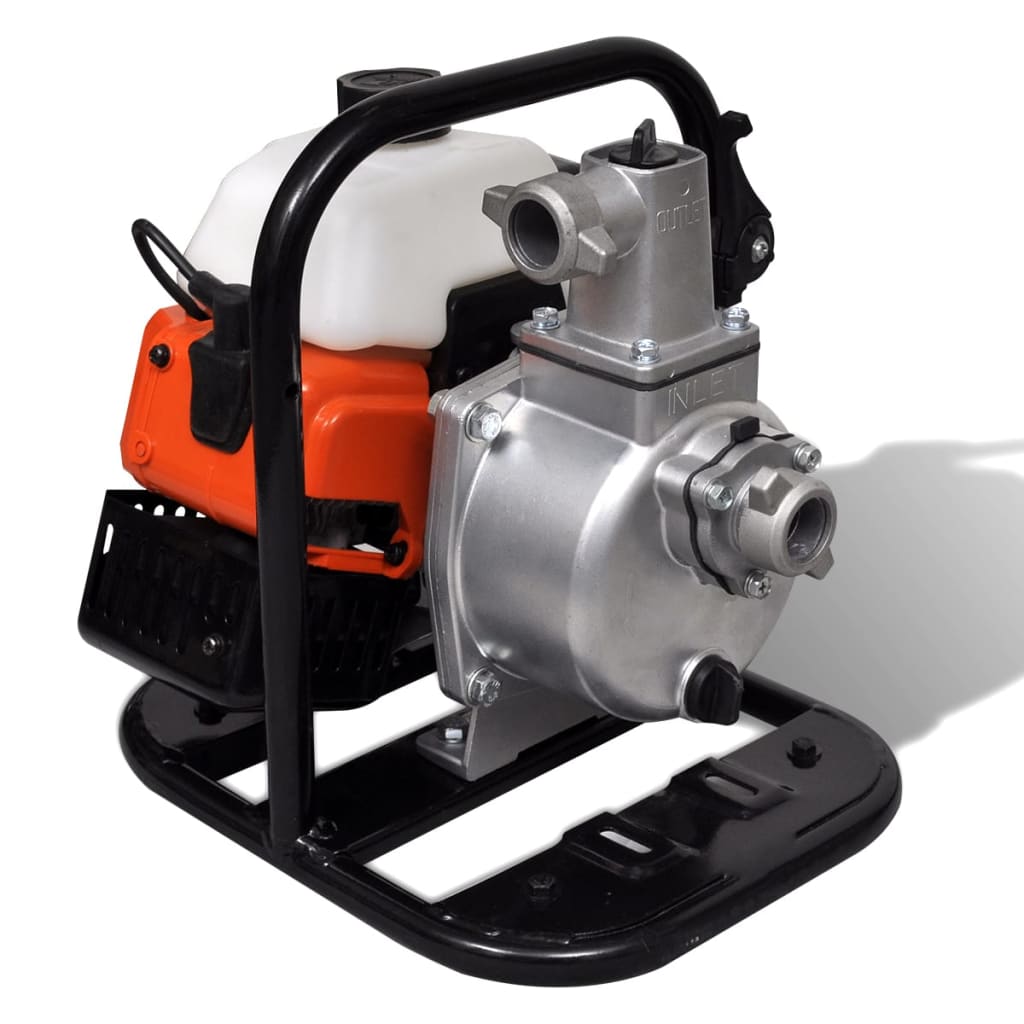VidaXL Waterpomp benzine 2-taks 1,2 kw 0,95 l