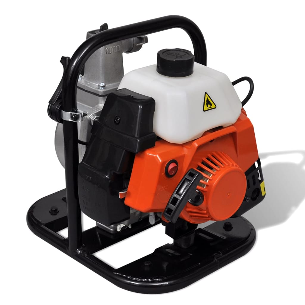 VidaXL Waterpomp benzine 2-taks 1,2 kw 0,95 l