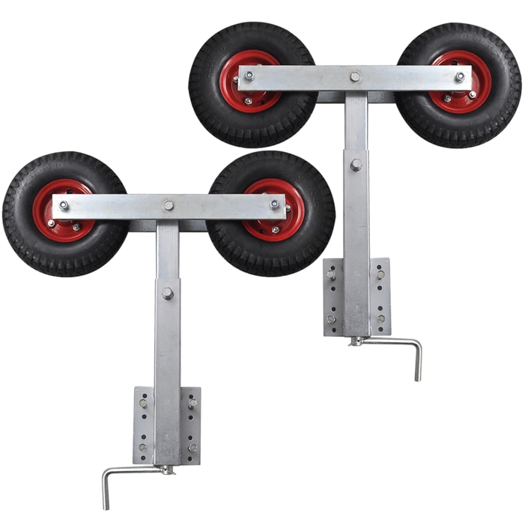 VidaXL 2-delige boegsteunenset voor bootaanhanger 59-84 cm
