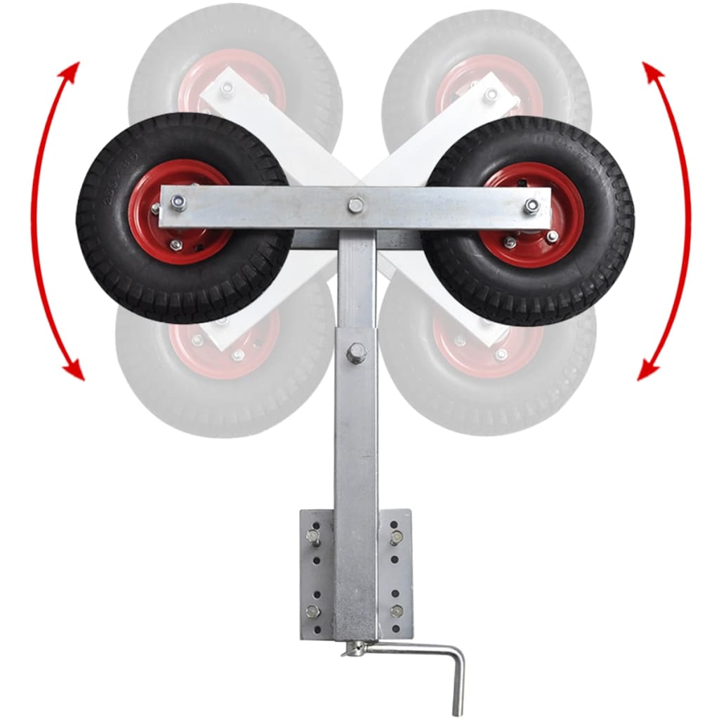VidaXL 2-delige boegsteunenset voor bootaanhanger 59-84 cm