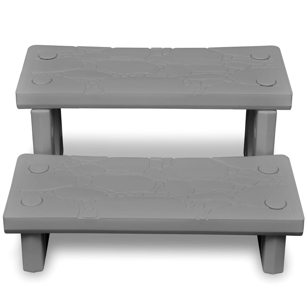 VidaXL Spatrap grijs