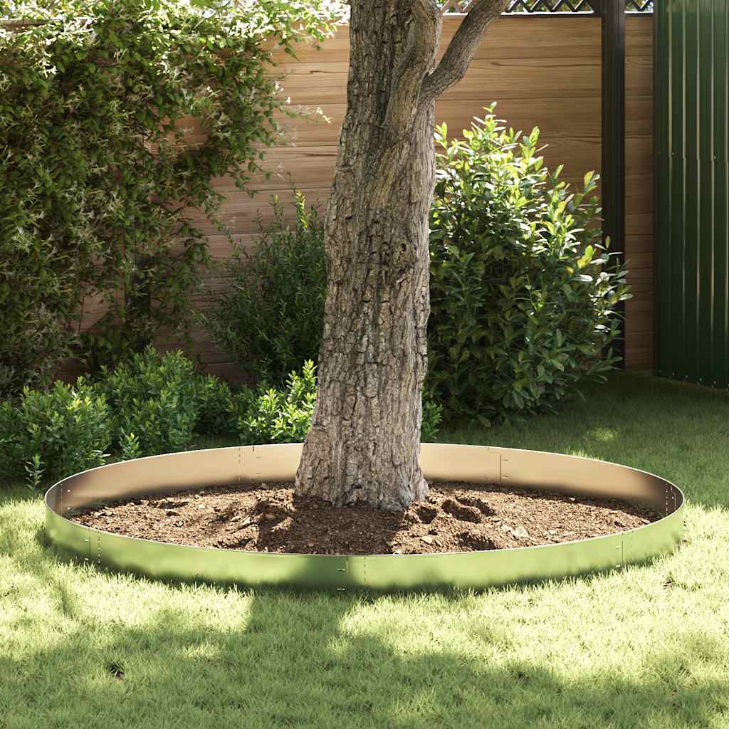 VidaXL 20 st grasboord flexibel 100x14 cm gegalvaniseerd staal