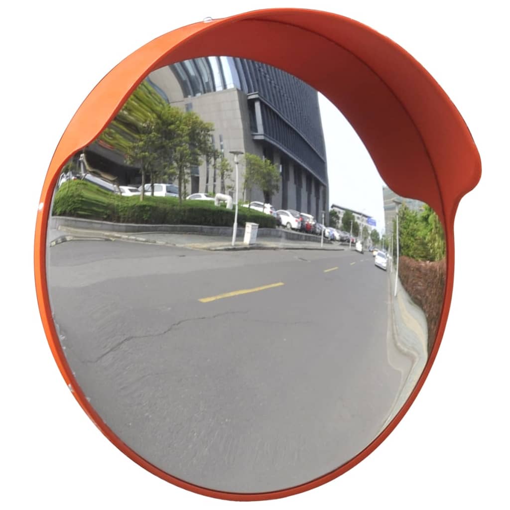 VidaXL Verkeersspiegel voor buiten 45 cm pc-kunststof oranje