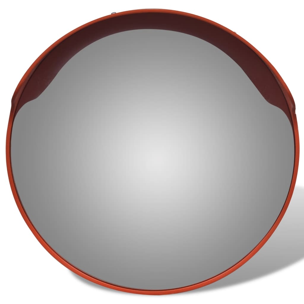 VidaXL Verkeersspiegel voor buiten 45 cm pc-kunststof oranje