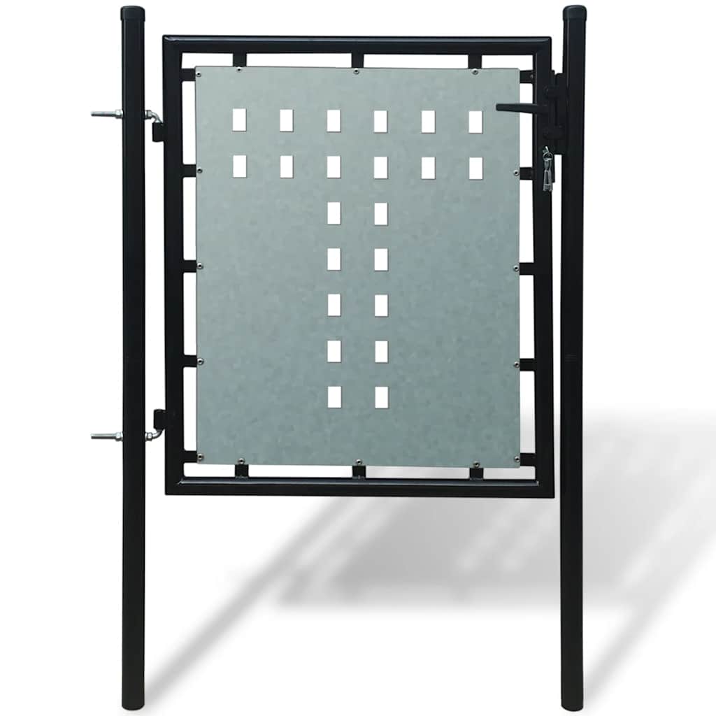 VidaXL Zwarte enkele deur 100x100 cm