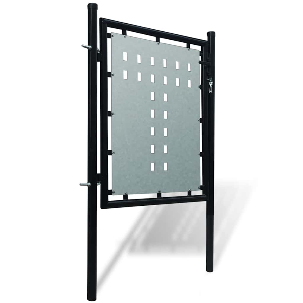 VidaXL Zwarte enkele deur 100x100 cm