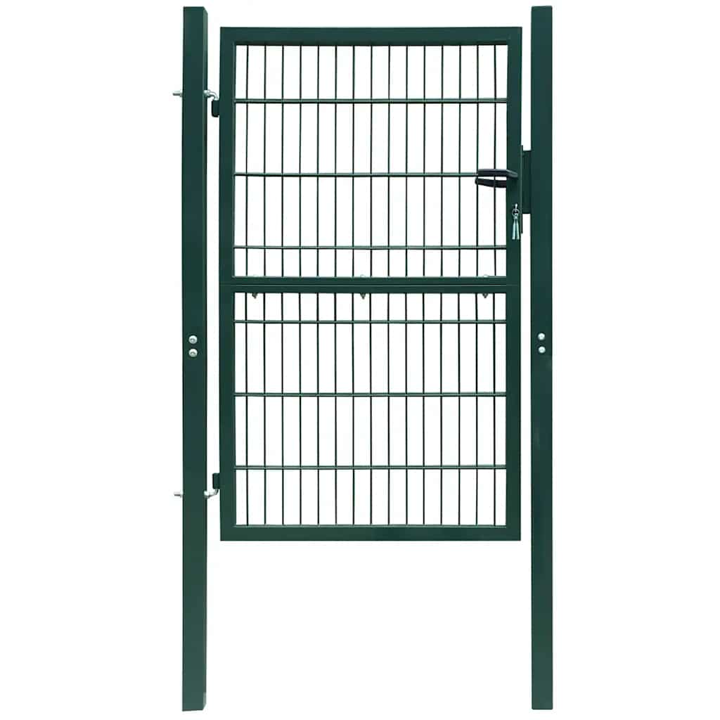 VidaXL 2d hekpoort (enkel) groen 100x120 cm